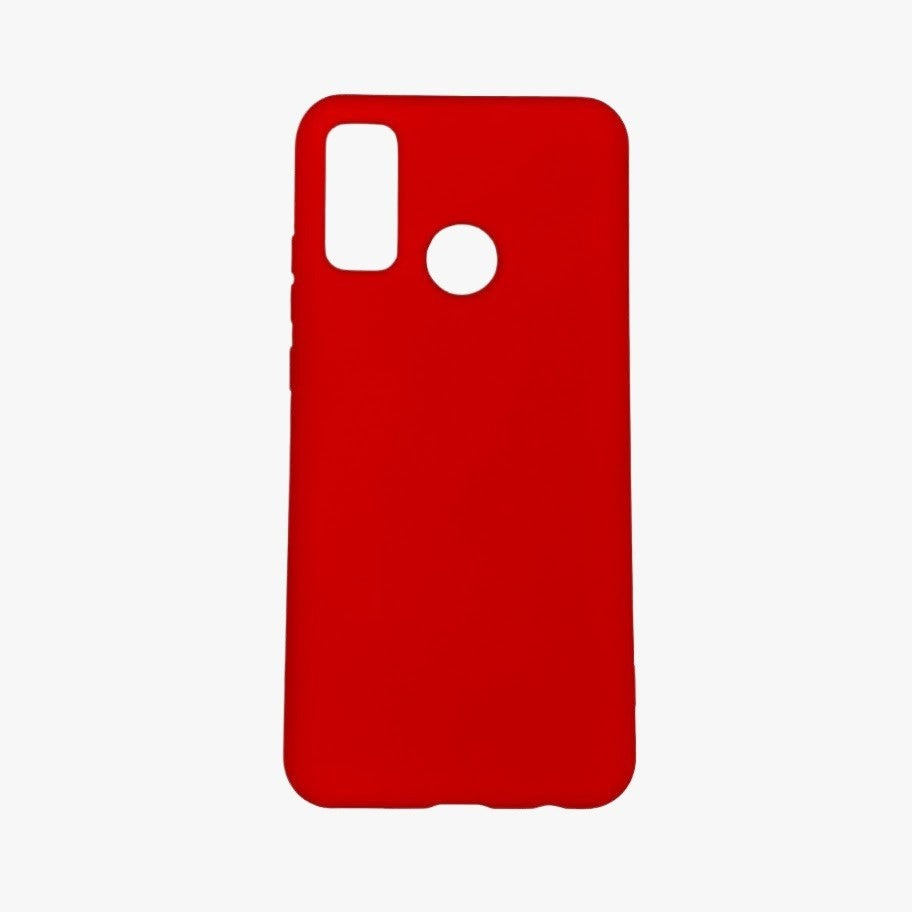 Husa protectie compatibila cu Huawei P Smart 2020 Liquid Silicone Case Rosu-3