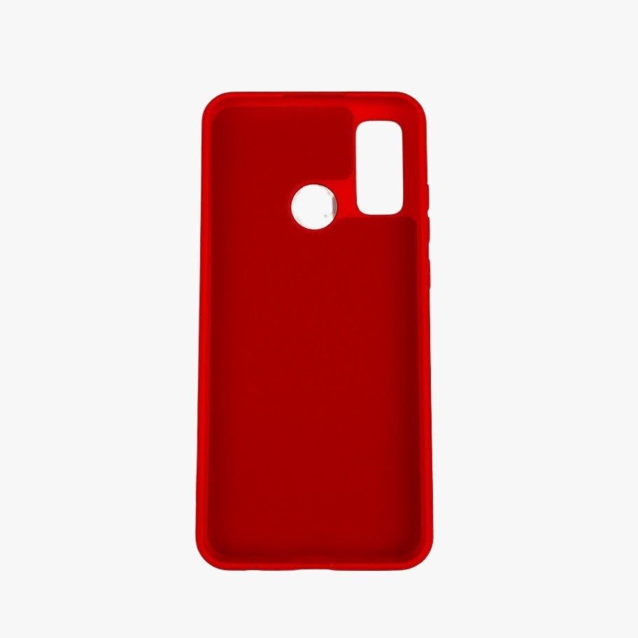Husa protectie compatibila cu Huawei P Smart 2020 Liquid Silicone Case Rosu-4
