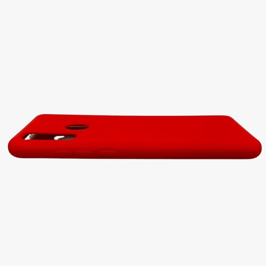 Husa protectie compatibila cu Huawei P Smart 2020 Liquid Silicone Case Rosu-5