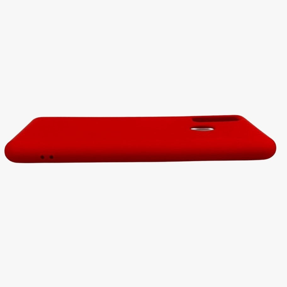 Husa protectie compatibila cu Huawei P Smart 2020 Liquid Silicone Case Rosu-6