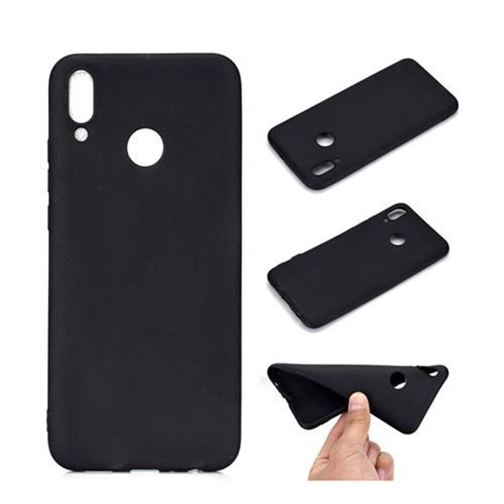Husa protectie compatibila cu Huawei P Smart Z Liquid Silicone Case Negru-5