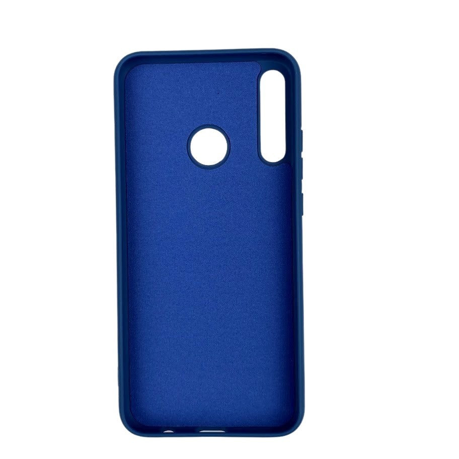 Husa protectie compatibila cu Huawei P40 Lite E Liquid Silicone Case Albastru inchis-3