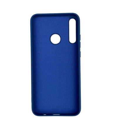 Husa protectie compatibila cu Huawei P40 Lite E Liquid Silicone Case Albastru inchis-3