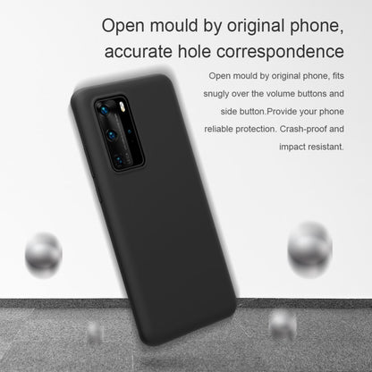 Husa protectie compatibila cu Huawei P40 Pro Liquid Silicone Case Albastru inchis-15