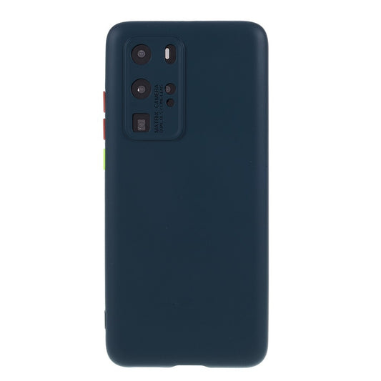 Husa protectie compatibila cu Huawei P40 Pro Liquid Silicone Case Albastru inchis-0