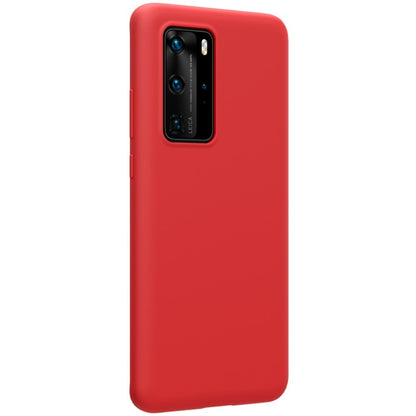 Husa protectie compatibila cu Huawei P40 Pro Liquid Silicone Case Rosu-3