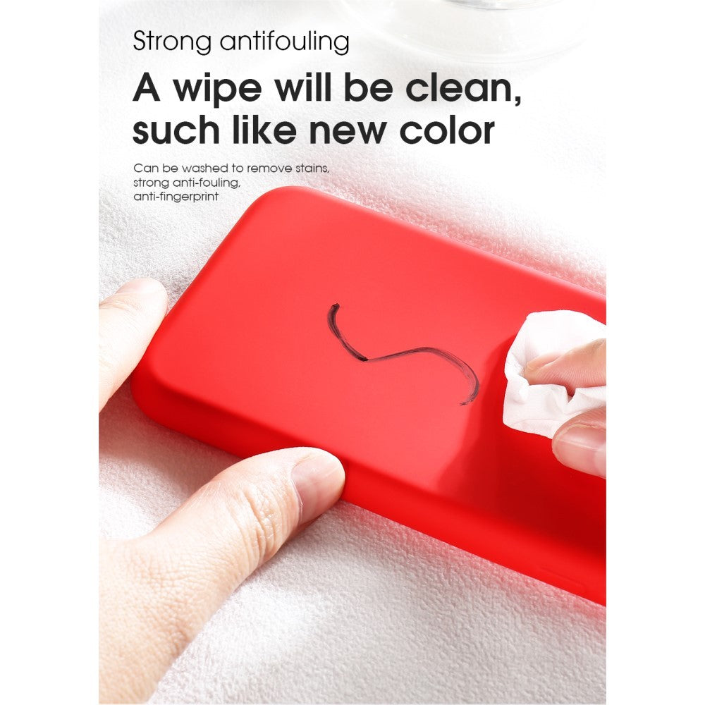Husa protectie compatibila cu Huawei P40 Pro Liquid Silicone Case Rosu-7