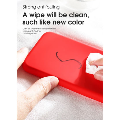Husa protectie compatibila cu Huawei P40 Pro Liquid Silicone Case Rosu-7