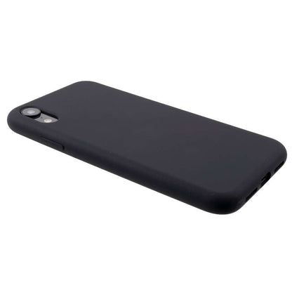 Husa protectie compatibila cu Huawei Y7 2019 Liquid Silicone Case Negru-2
