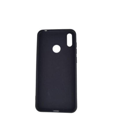 Husa protectie compatibila cu Huawei Y7 2019 Liquid Silicone Case Negru-6