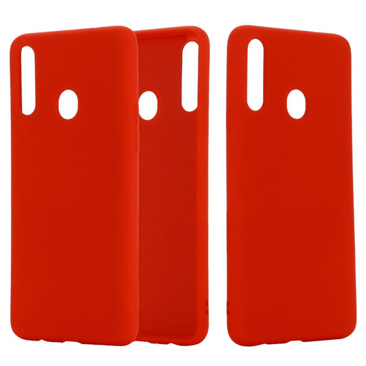 Husa protectie compatibila cu Samsung A20E Liquid Silicone Case Rosu-0
