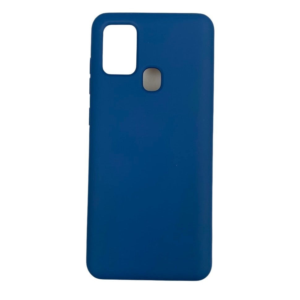 Husa protectie compatibila cu Samsung A21S Liquid Silicone Case Albastru inchis-3