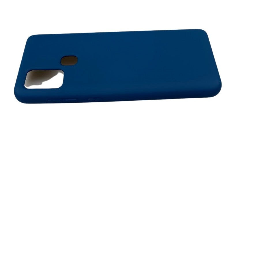 Husa protectie compatibila cu Samsung A21S Liquid Silicone Case Albastru inchis-4