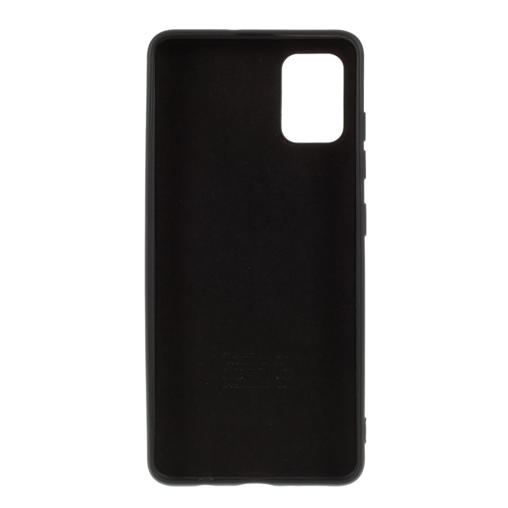 Husa protectie compatibila cu Samsung A51 Liquid Silicone Case Negru-3