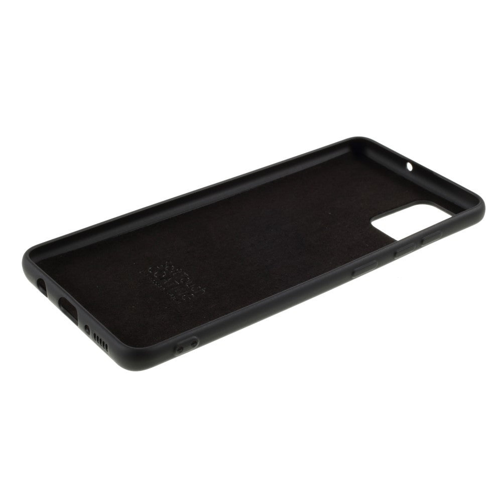 Husa protectie compatibila cu Samsung A51 Liquid Silicone Case Negru-7