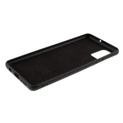 Husa protectie compatibila cu Samsung A51 Liquid Silicone Case Negru-7