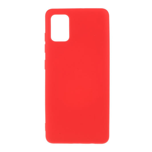 Husa protectie compatibila cu Samsung A51 Liquid Silicone Case Rosu-1