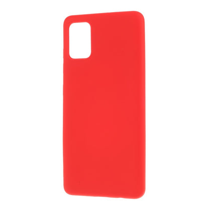 Husa protectie compatibila cu Samsung A51 Liquid Silicone Case Rosu-2