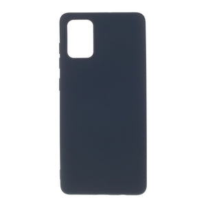 Husa protectie compatibila cu Samsung A71 Liquid Silicone Case Albastru inchis-0