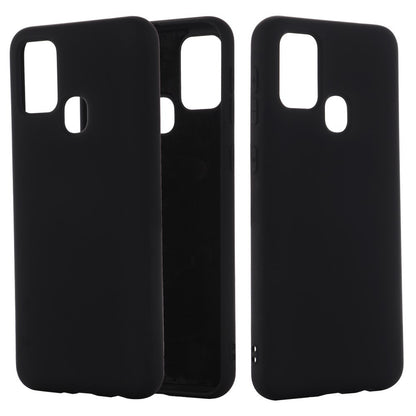 Husa protectie compatibila cu Samsung Galaxy A21S Liquid Silicone Case Negru-1
