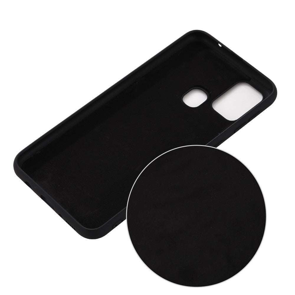 Husa protectie compatibila cu Samsung Galaxy A21S Liquid Silicone Case Negru-3