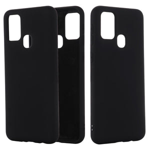 Husa protectie compatibila cu Samsung Galaxy A21S Liquid Silicone Case Negru-0