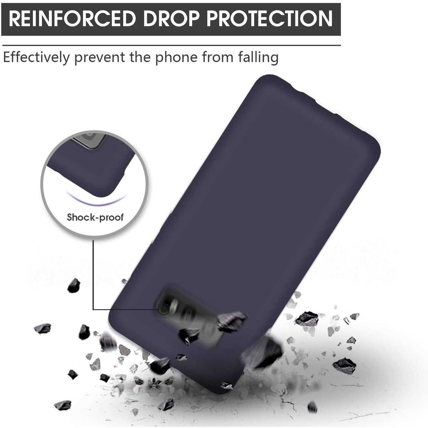 Husa protectie compatibila cu Samsung S10 E Liquid Silicone Case Albastru inchis-6