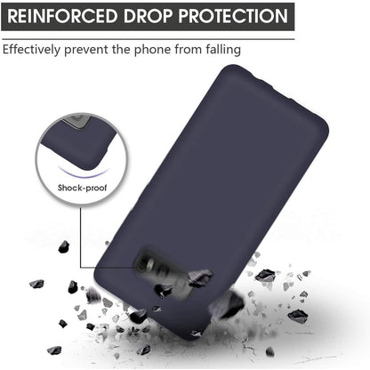 Husa protectie compatibila cu Samsung S10 E Liquid Silicone Case Albastru inchis-6