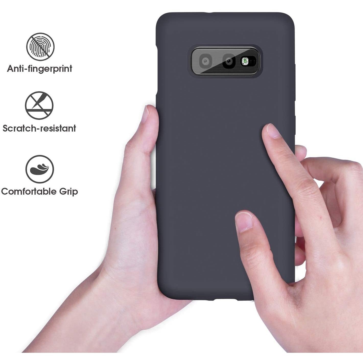 Husa protectie compatibila cu Samsung S10 E Liquid Silicone Case Albastru inchis-7