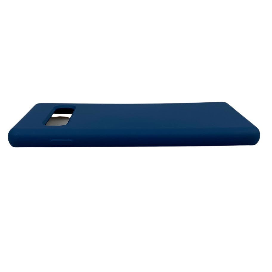 Husa protectie compatibila cu Samsung S10 Liquid Silicone Case Albastru inchis-6