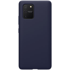 Husa protectie compatibila cu Samsung S10 Lite Liquid Silicone Case Albastru inchis-0