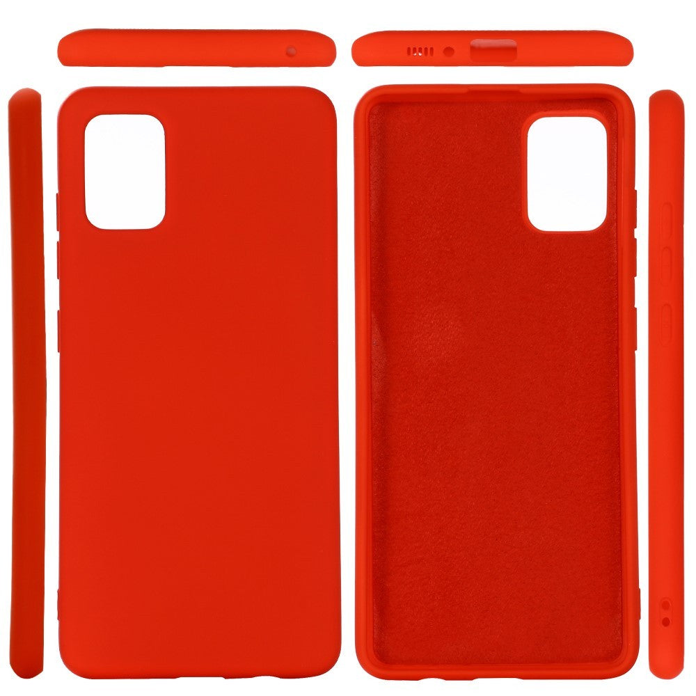 Husa protectie compatibila cu Samsung S10 Lite Liquid Silicone Case Rosu-5