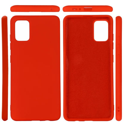 Husa protectie compatibila cu Samsung S10 Lite Liquid Silicone Case Rosu-5