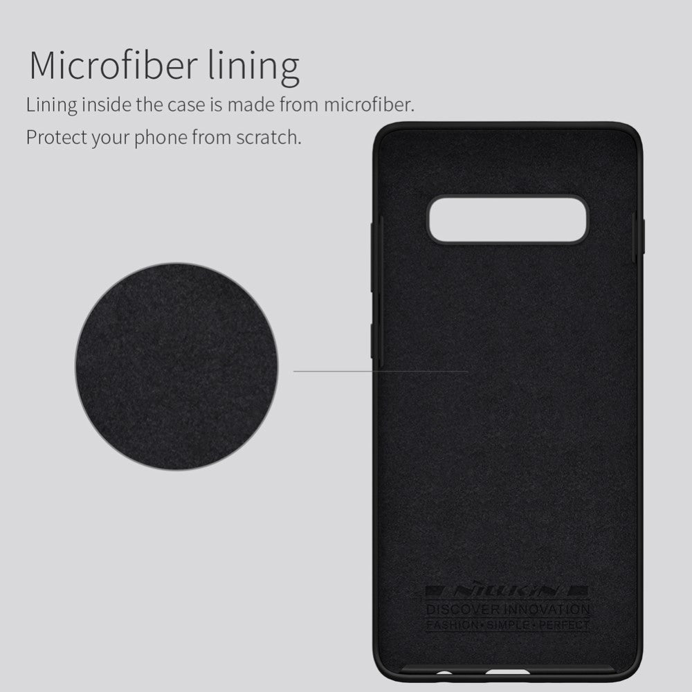Husa protectie compatibila cu Samsung S10 Plus Liquid Silicone Case Albastru inchis-14