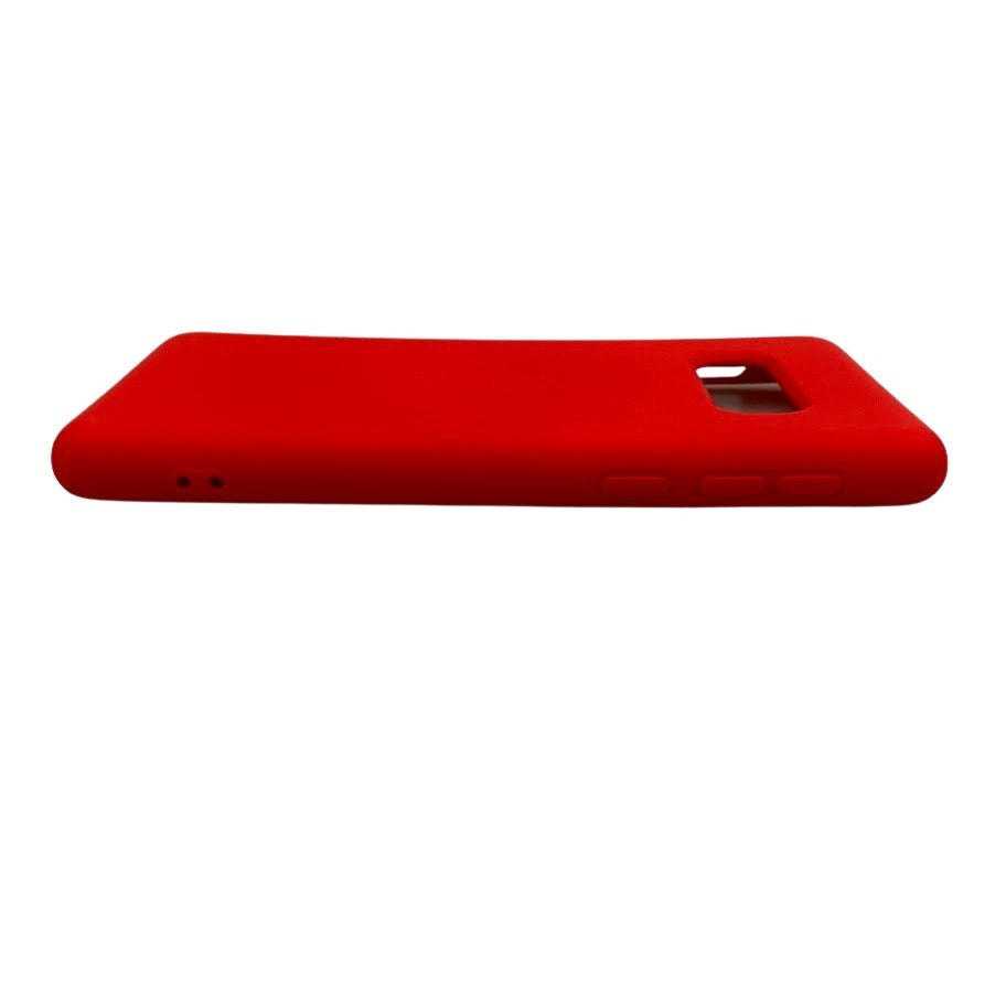 Husa protectie compatibila cu Samsung S10E Liquid Silicone Case Rosu-3