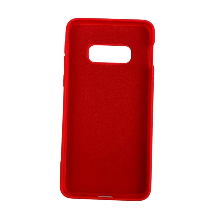 Husa protectie compatibila cu Samsung S10E Liquid Silicone Case Rosu-4