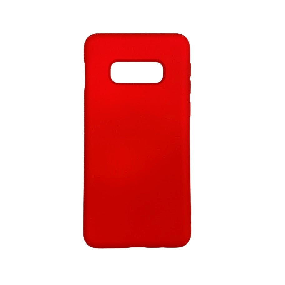 Husa protectie compatibila cu Samsung S10E Liquid Silicone Case Rosu-5