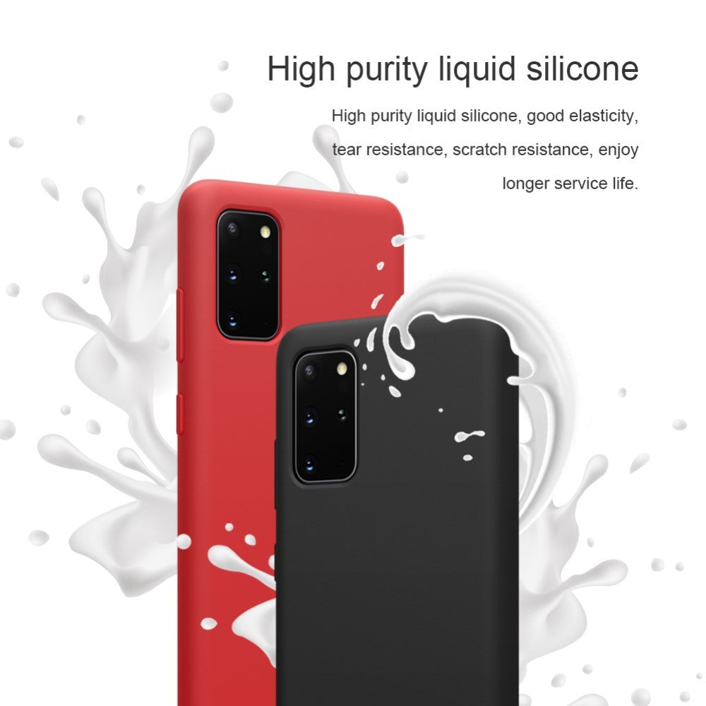 Husa protectie compatibila cu Samsung S20 Liquid Silicone Case Albastru inchis-11