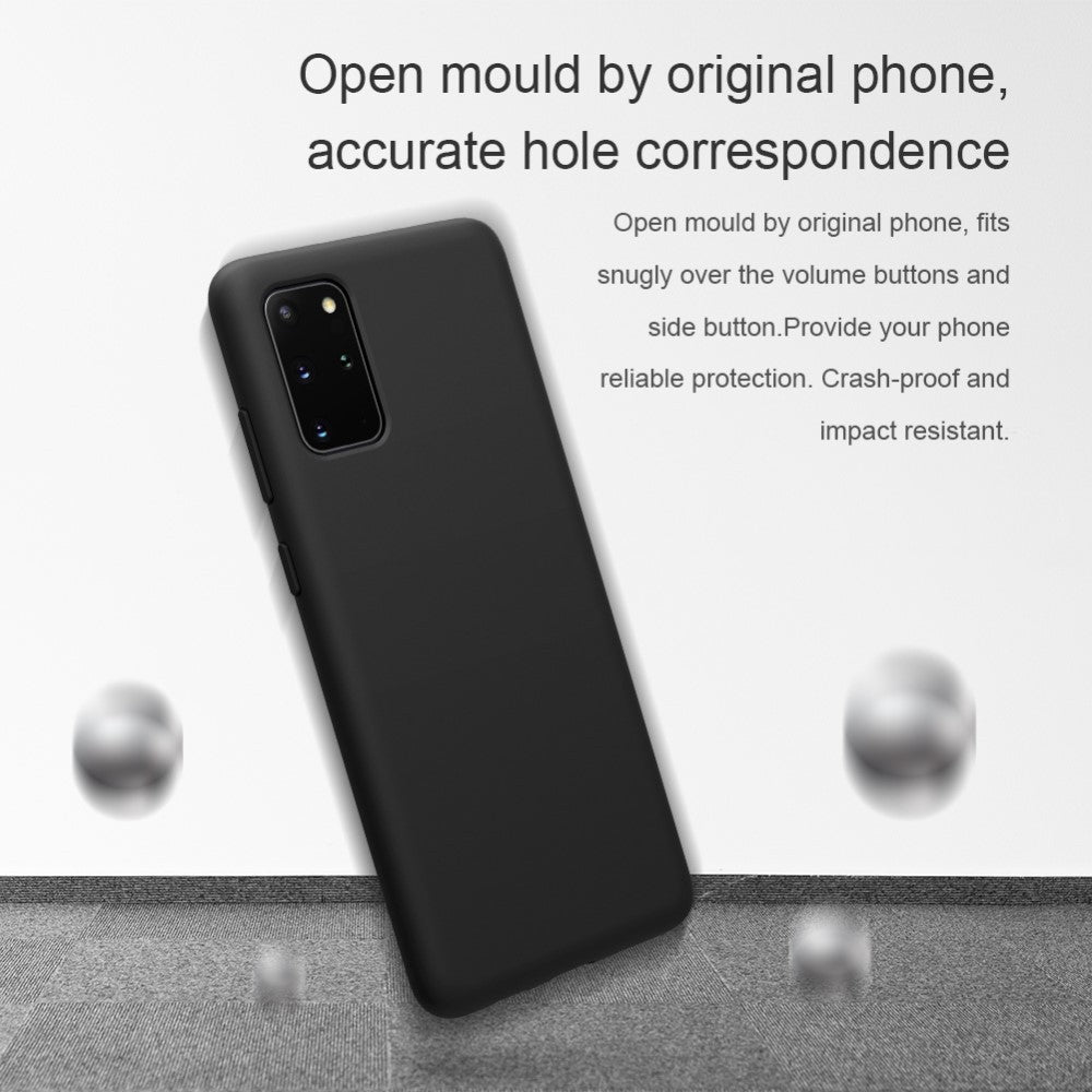 Husa protectie compatibila cu Samsung S20 Liquid Silicone Case Albastru inchis-15