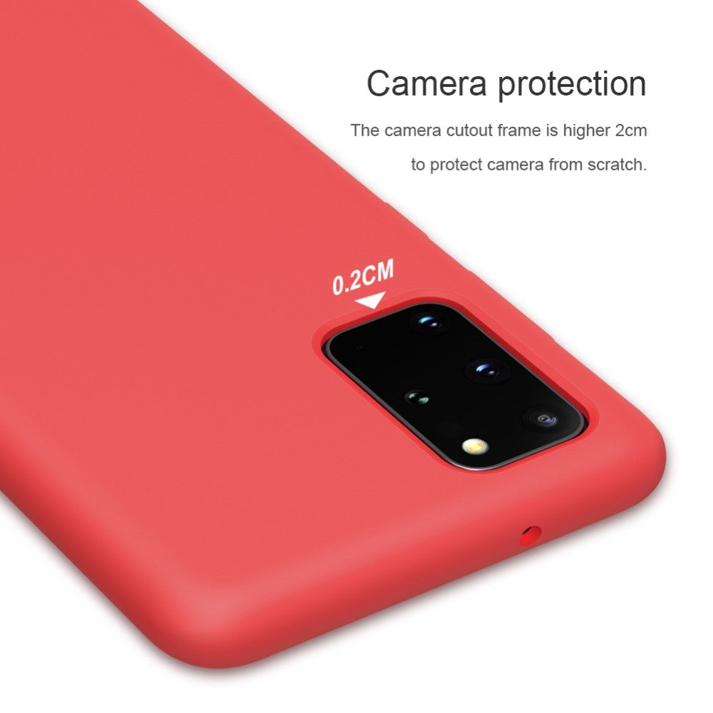 Husa protectie compatibila cu Samsung S20 Liquid Silicone Case Albastru inchis-16