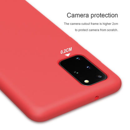 Husa protectie compatibila cu Samsung S20 Liquid Silicone Case Albastru inchis-16