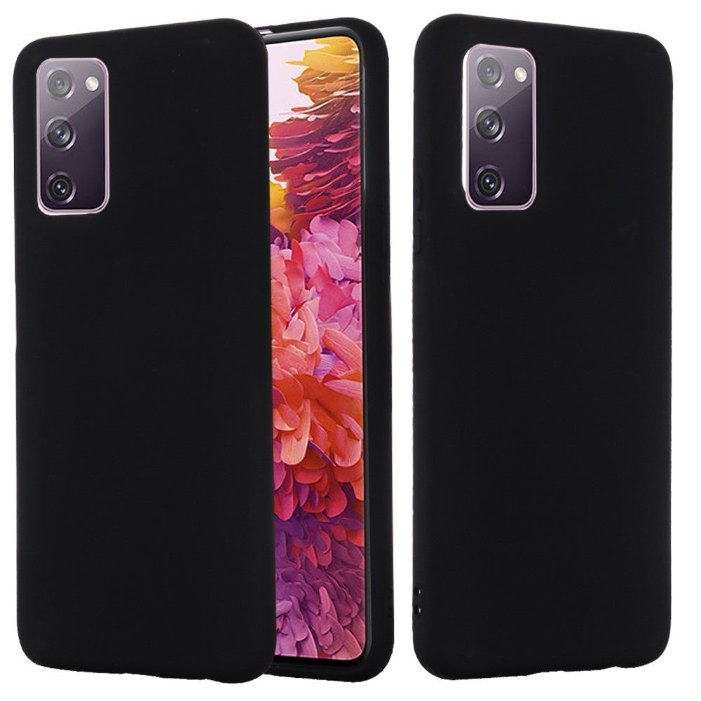 Husa protectie compatibila cu Samsung S20 Liquid Silicone Case Negru-1