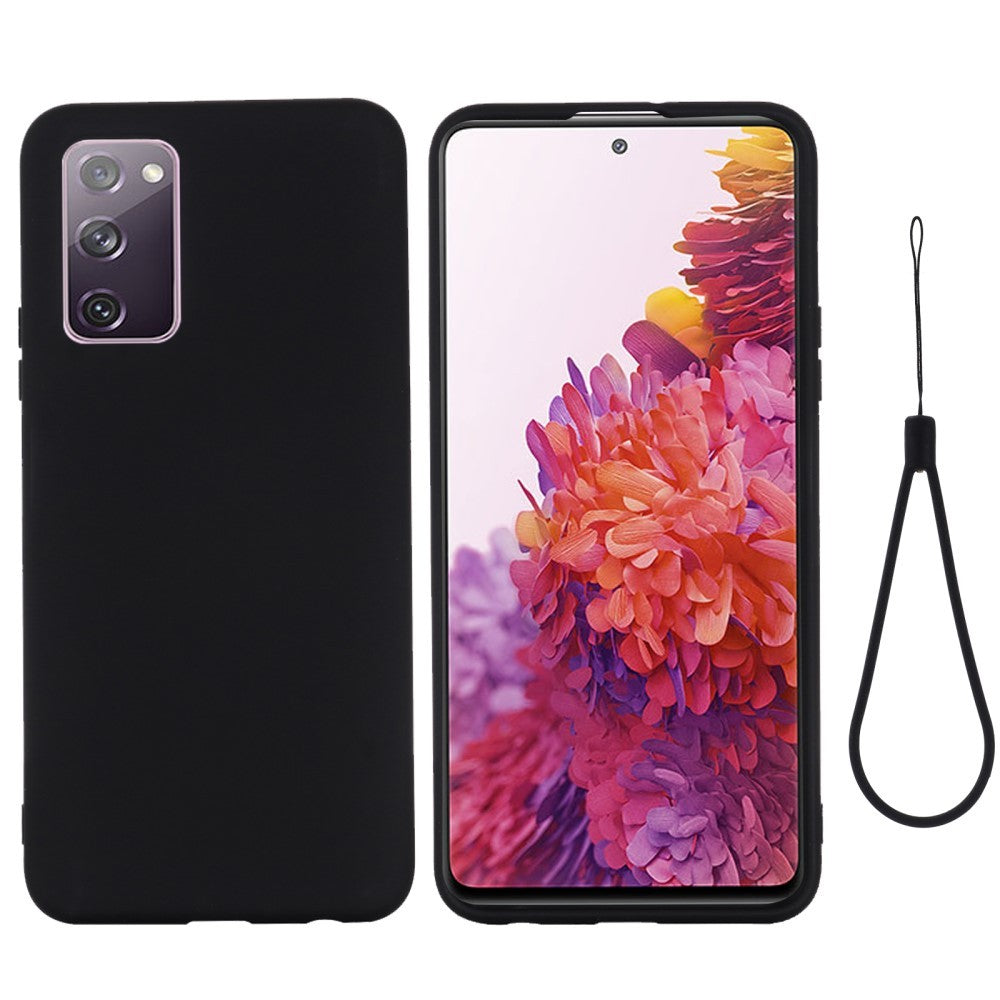 Husa protectie compatibila cu Samsung S20 Liquid Silicone Case Negru-2
