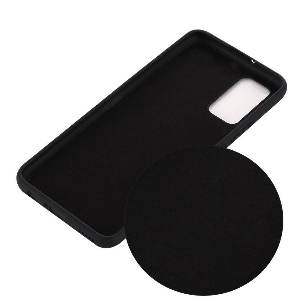 Husa protectie compatibila cu Samsung S20 Liquid Silicone Case Negru-3