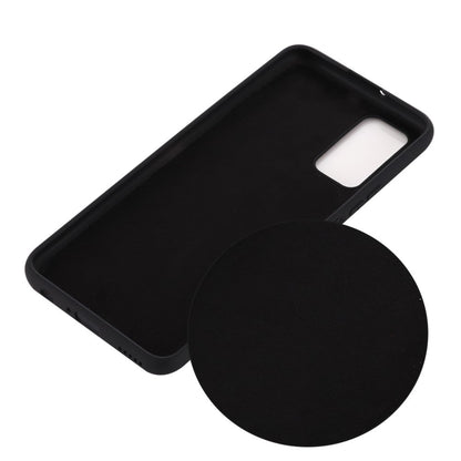 Husa protectie compatibila cu Samsung S20 Liquid Silicone Case Negru-3