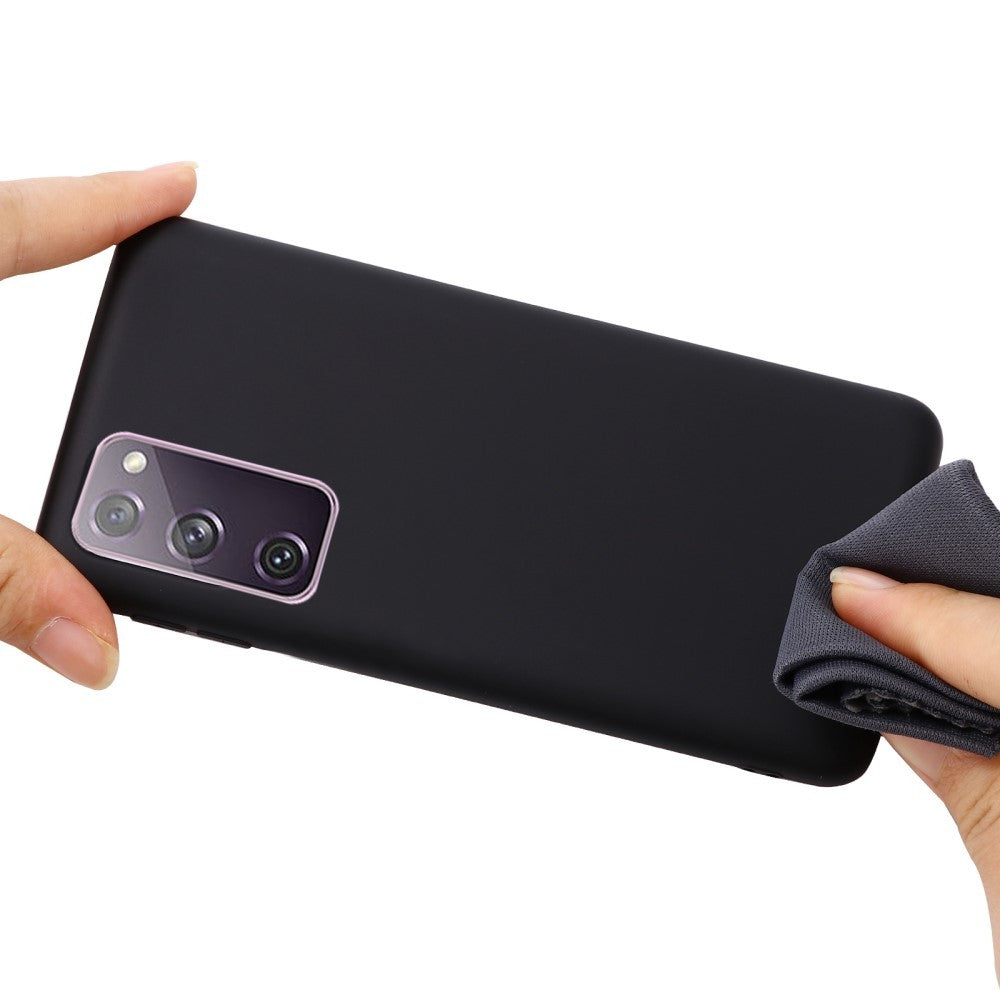 Husa protectie compatibila cu Samsung S20 Liquid Silicone Case Negru-5