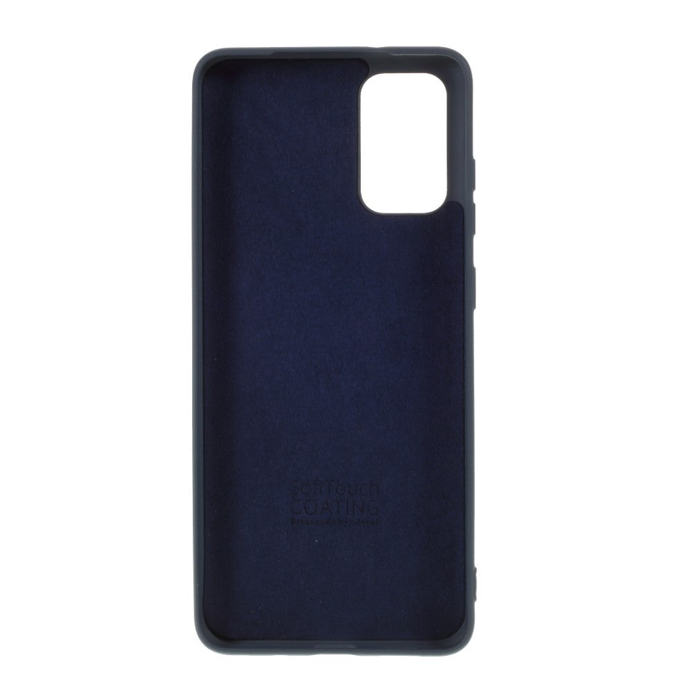 Husa protectie compatibila cu Samsung S20 Plus Liquid Silicone Case Albastru inchis-3