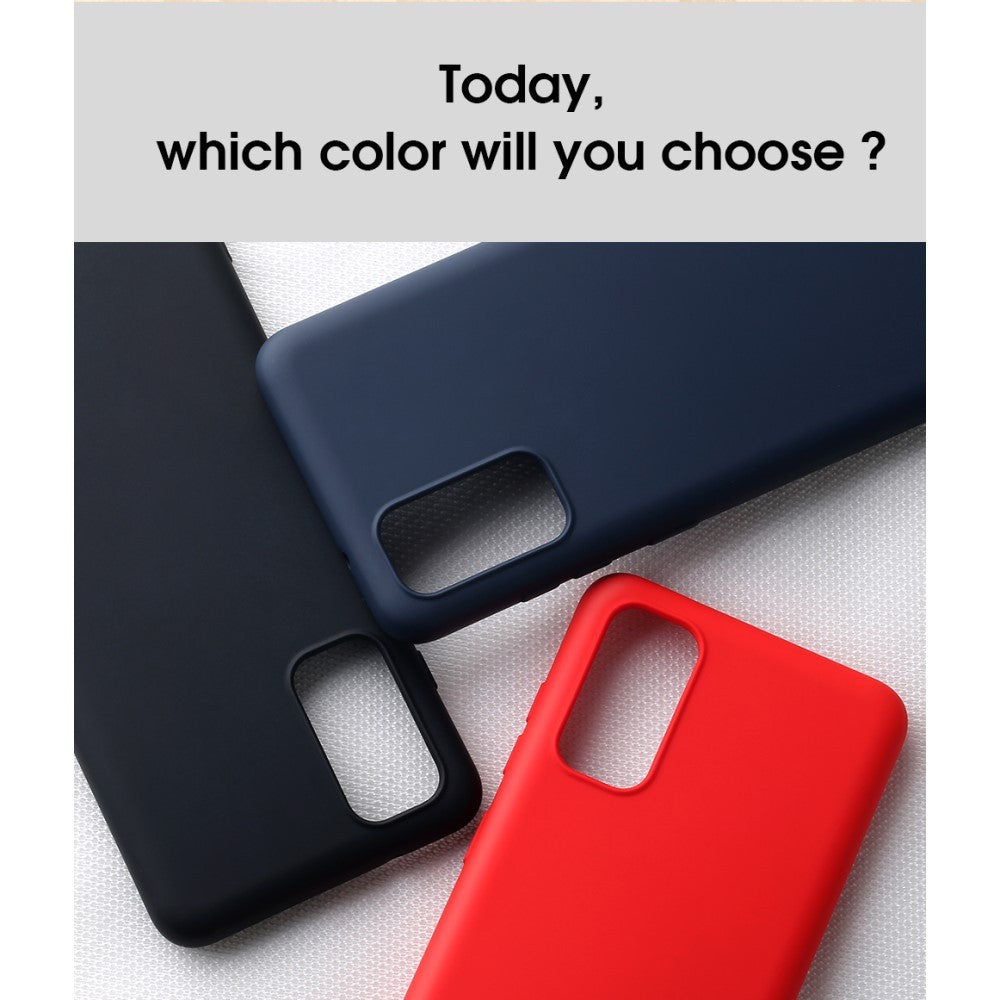 Husa protectie compatibila cu Samsung S20 Plus Liquid Silicone Case Albastru inchis-11