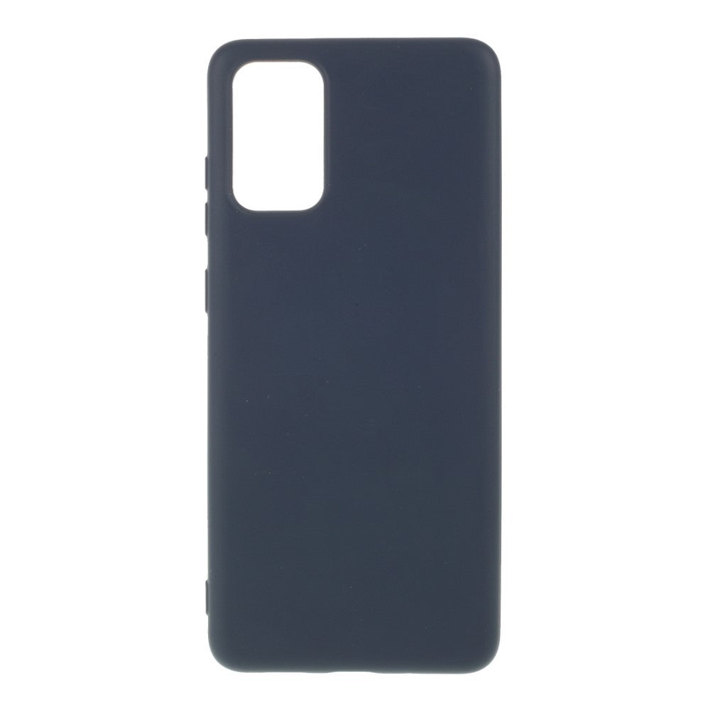 Husa protectie compatibila cu Samsung S20 Plus Liquid Silicone Case Albastru inchis-0