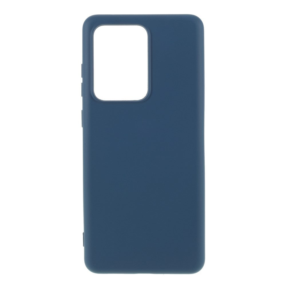 Husa protectie compatibila cu Samsung S20 Ultra Liquid Silicone Case Albastru inchis-1